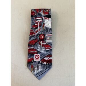 TNAP New Orleans Vintage 1997 Gray Texaco Necktie 100% Silk